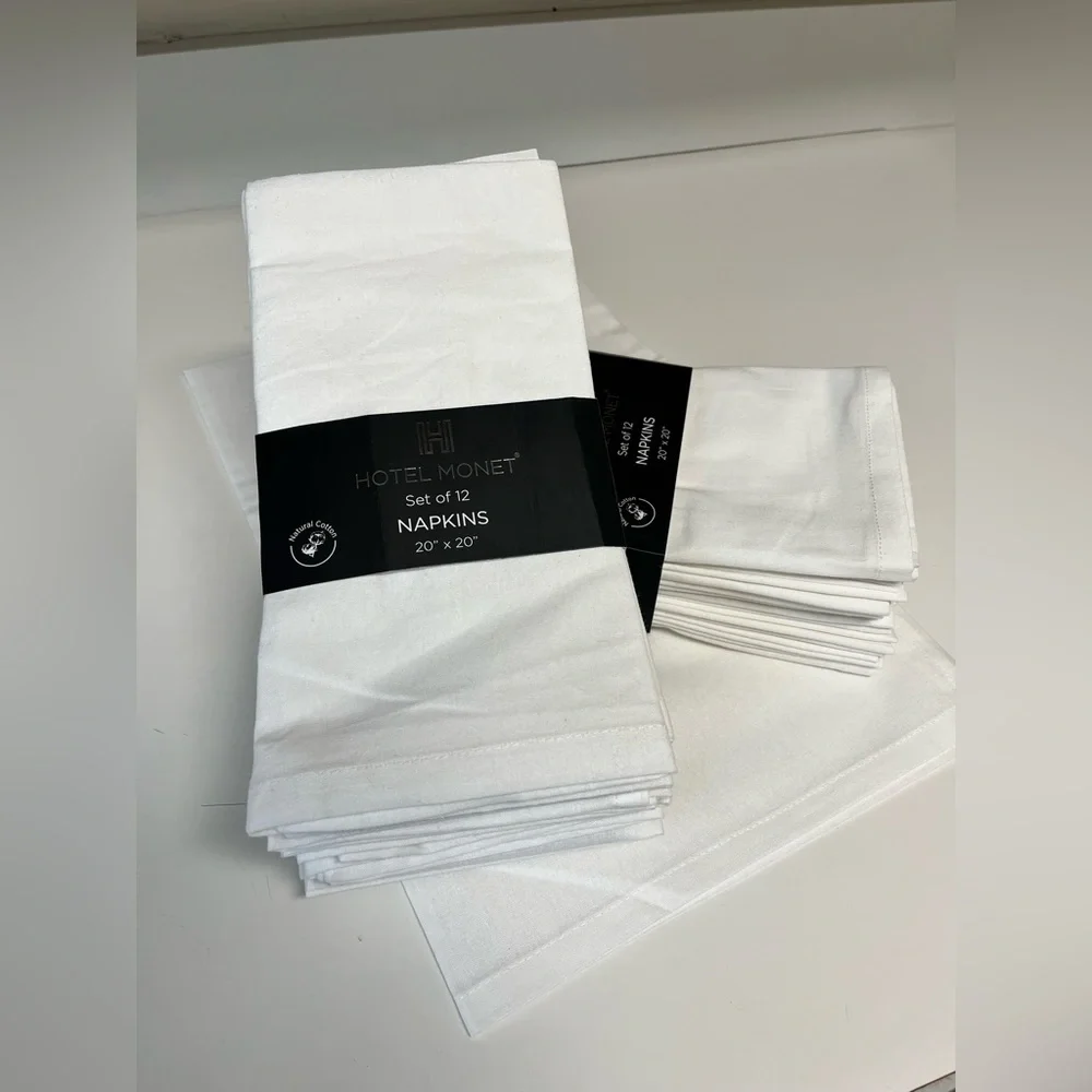 Handmade Dip Dyed Ombre Dinner Napkins | 20”x20” | Modern Tropical Wedding Event
